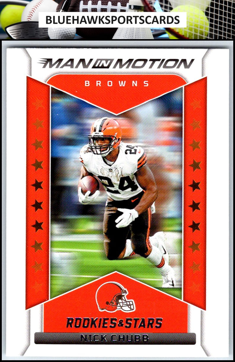 2022 Panini Rookies & Stars #MM-2 Nick Chubb Man In Motion