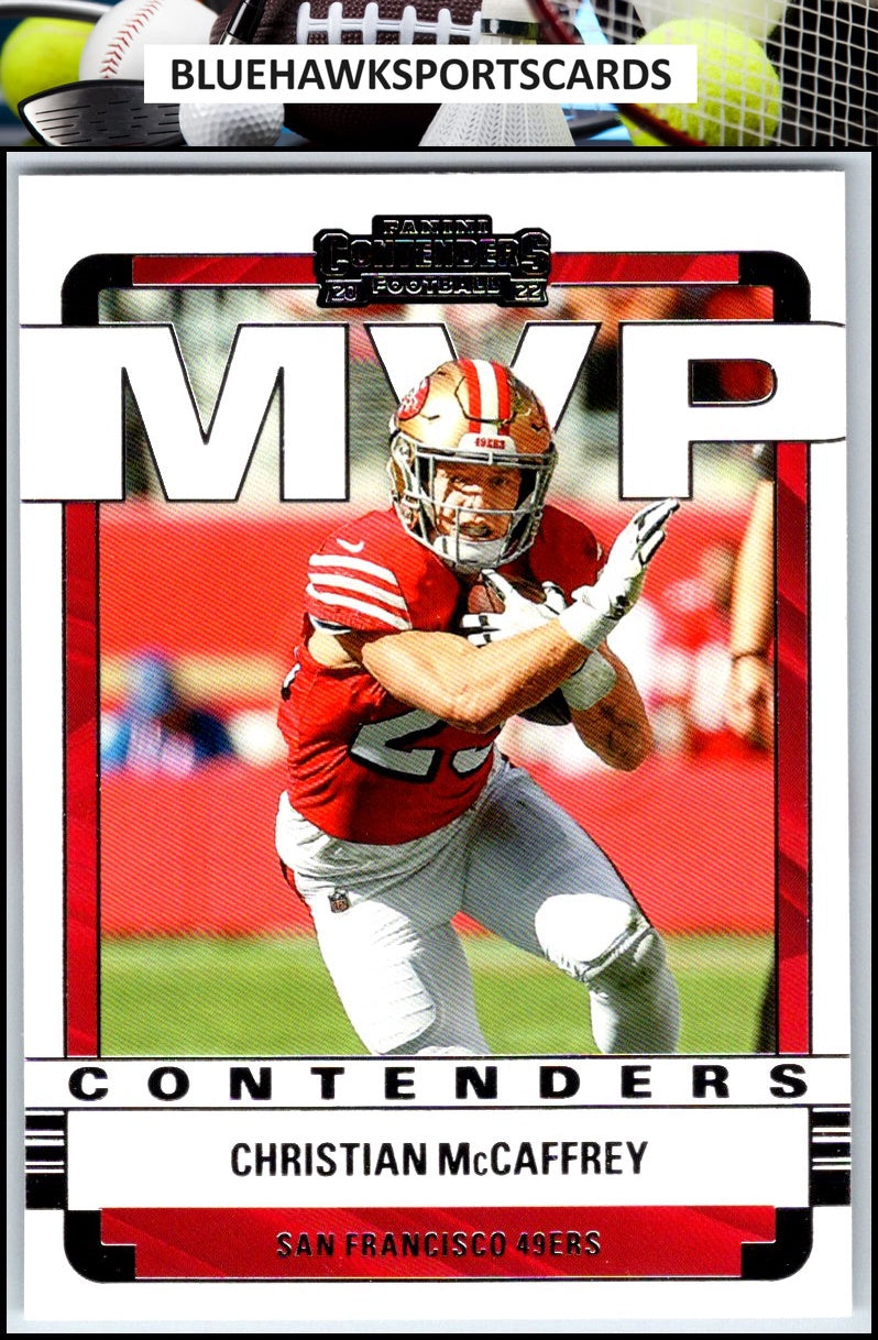 2022 Panini Contenders #MVP-CMC Christian McCaffrey MVP Contenders