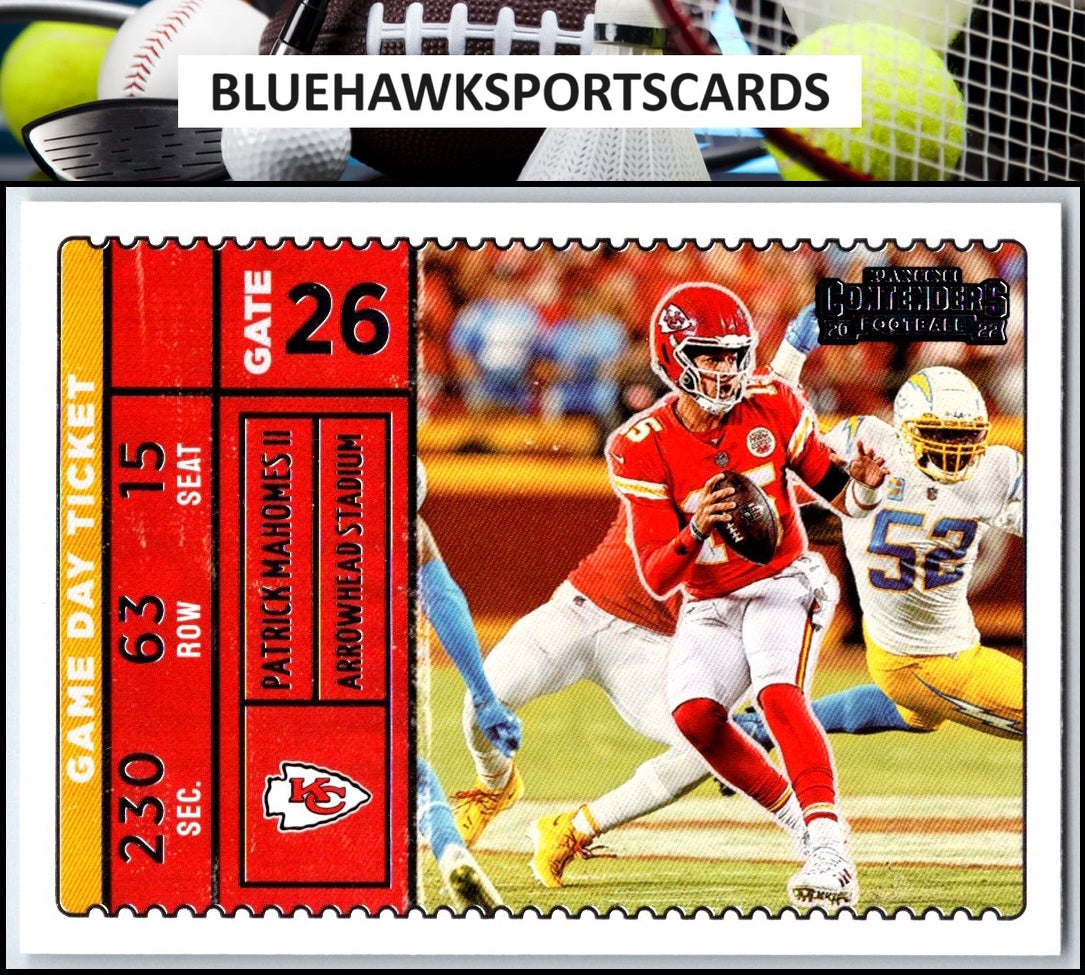 2022 Panini Contenders #GDT-PMA Patrick Mahomes II Game Day Ticket