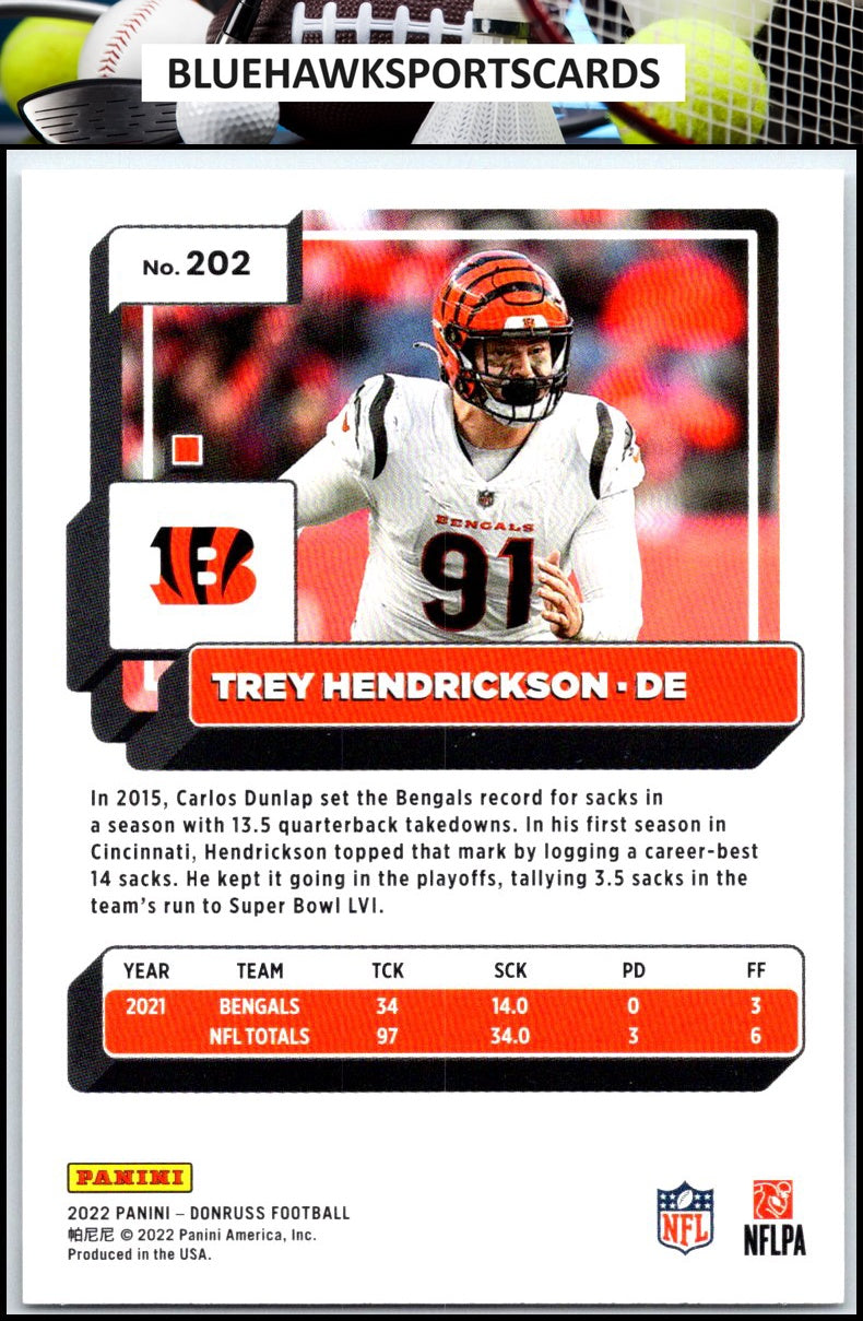 2022 Donruss #202 Trey Hendrickson