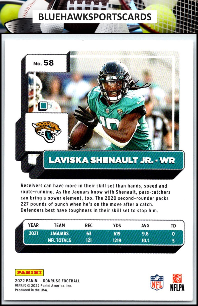 2022 Donruss #58 Laviska Shenault Jr.