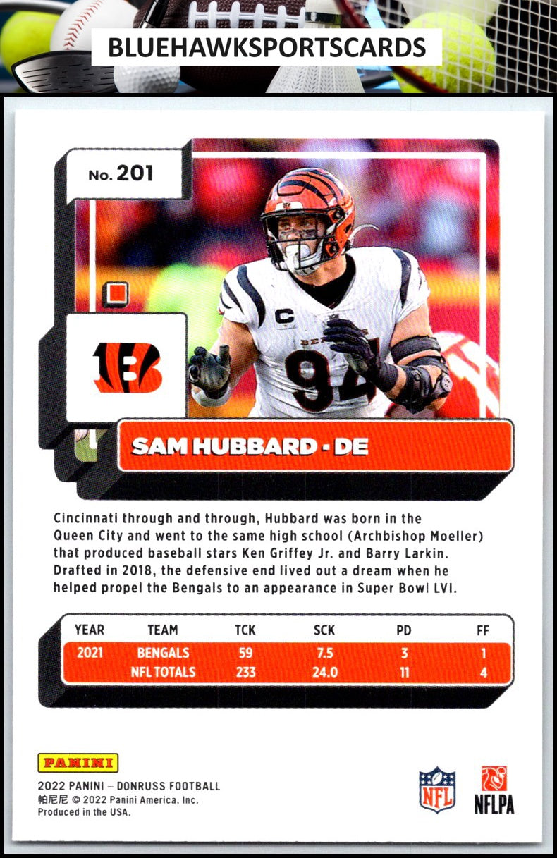 2022 Donruss #201 Sam Hubbard