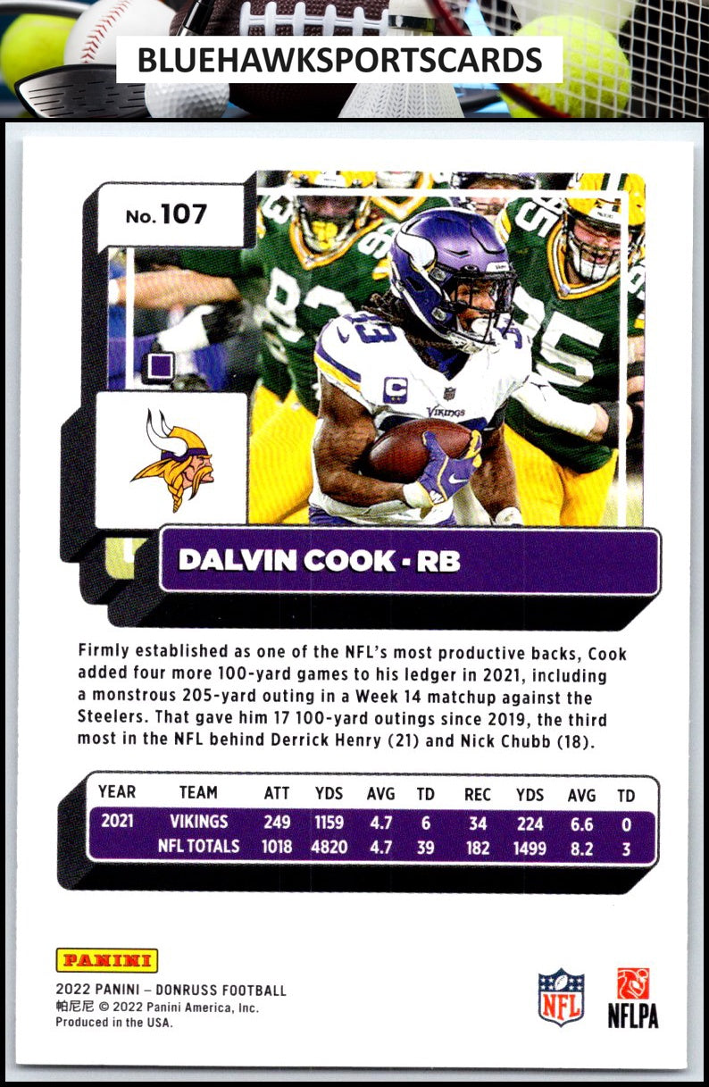 2022 Donruss #107 Dalvin Cook