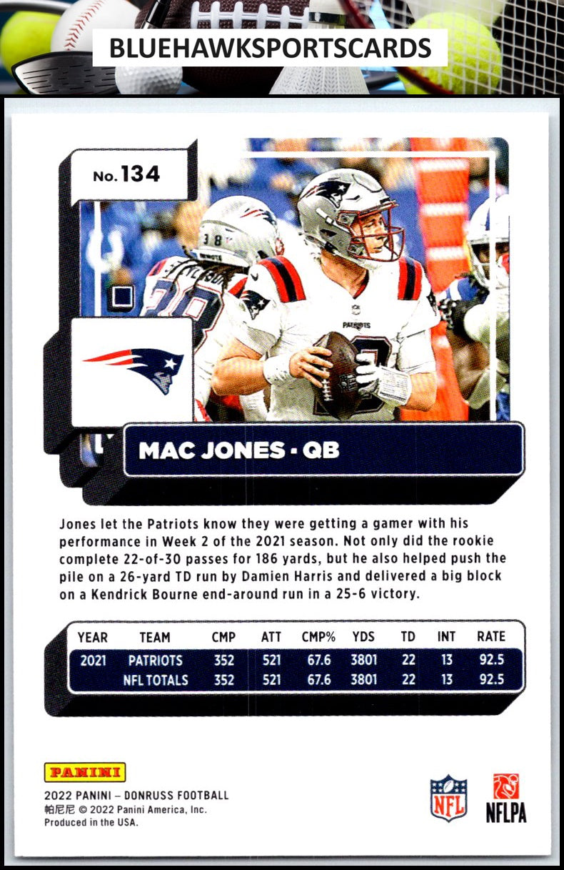 2022 Donruss #134 Mac Jones