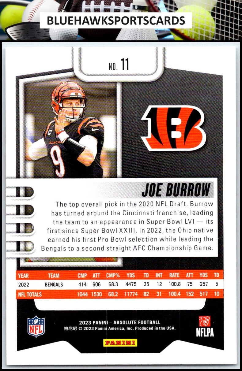 2023 Panini Absolute #11 Joe Burrow Retail