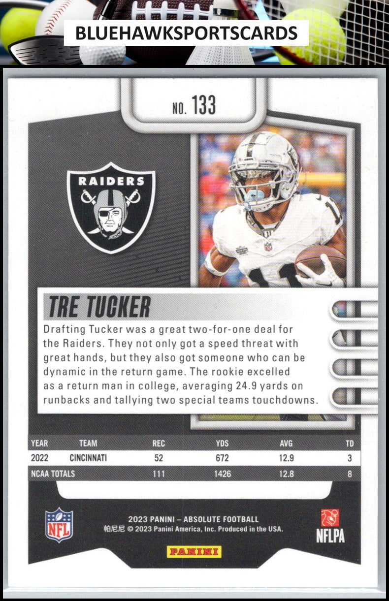 2023 Panini Absolute #133 Tre Tucker Retail