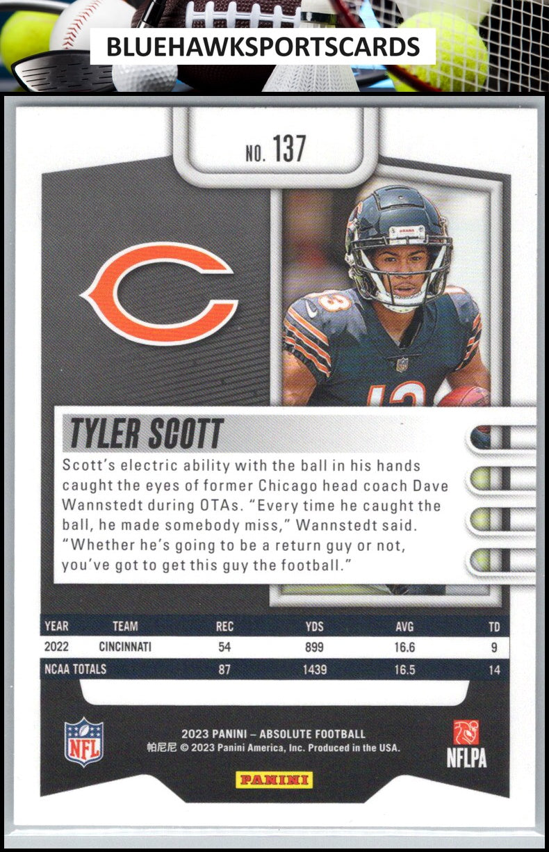 2023 Panini Absolute #137 Tyler Scott Retail