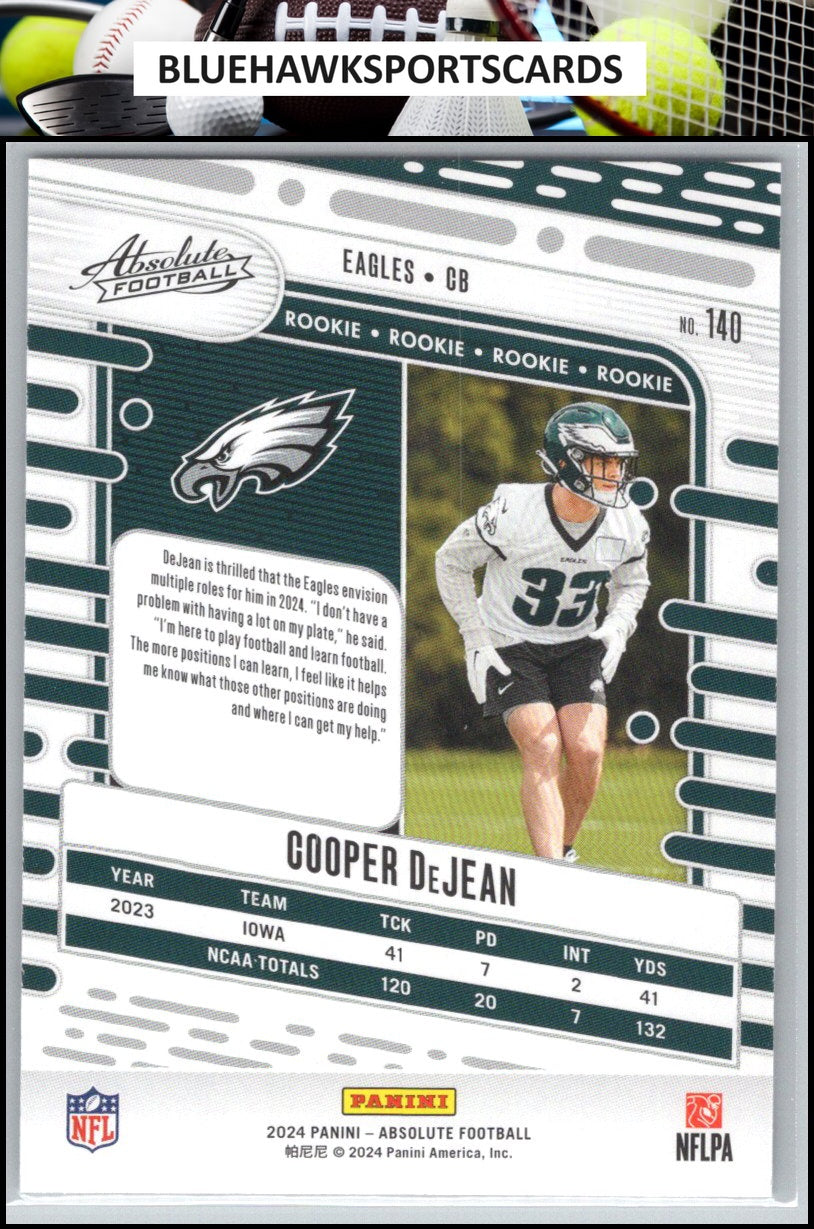 2024 Panini Absolute #140 Cooper DeJean Retail
