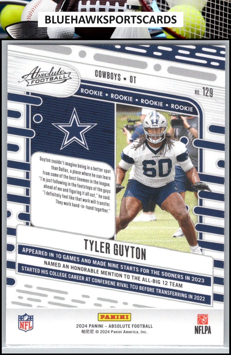 2024 Panini Absolute #129 Tyler Guyton Retail