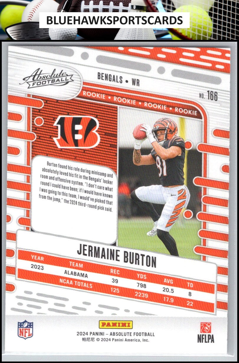 2024 Panini Absolute #166 Jermaine Burton Retail