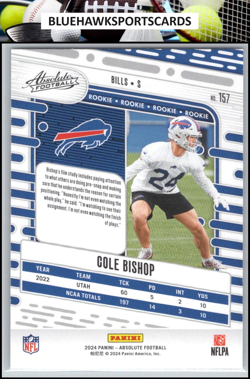 2024 Panini Absolute #157 Cole Bishop Retail