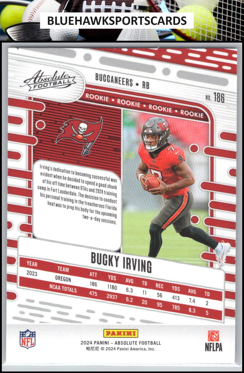 2024 Panini Absolute #186 Bucky Irving Retail