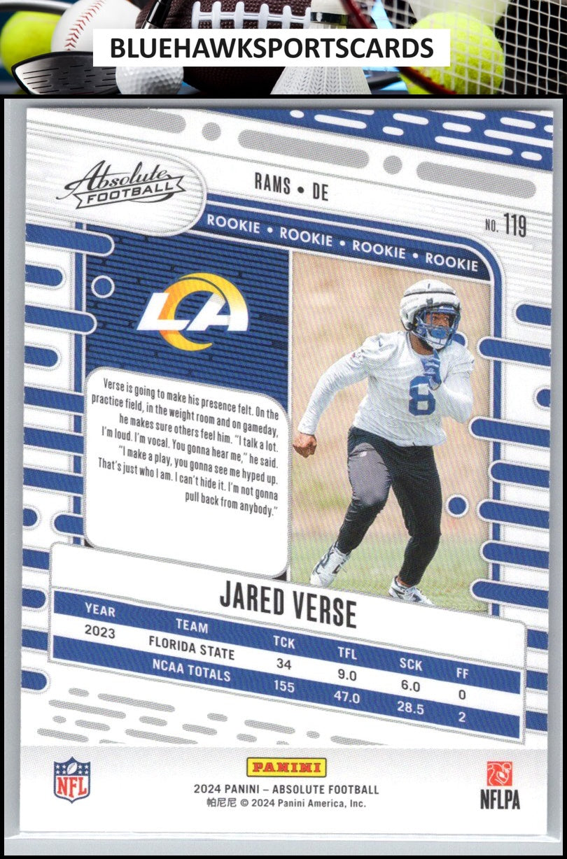 2024 Panini Absolute #119 Jared Verse Retail