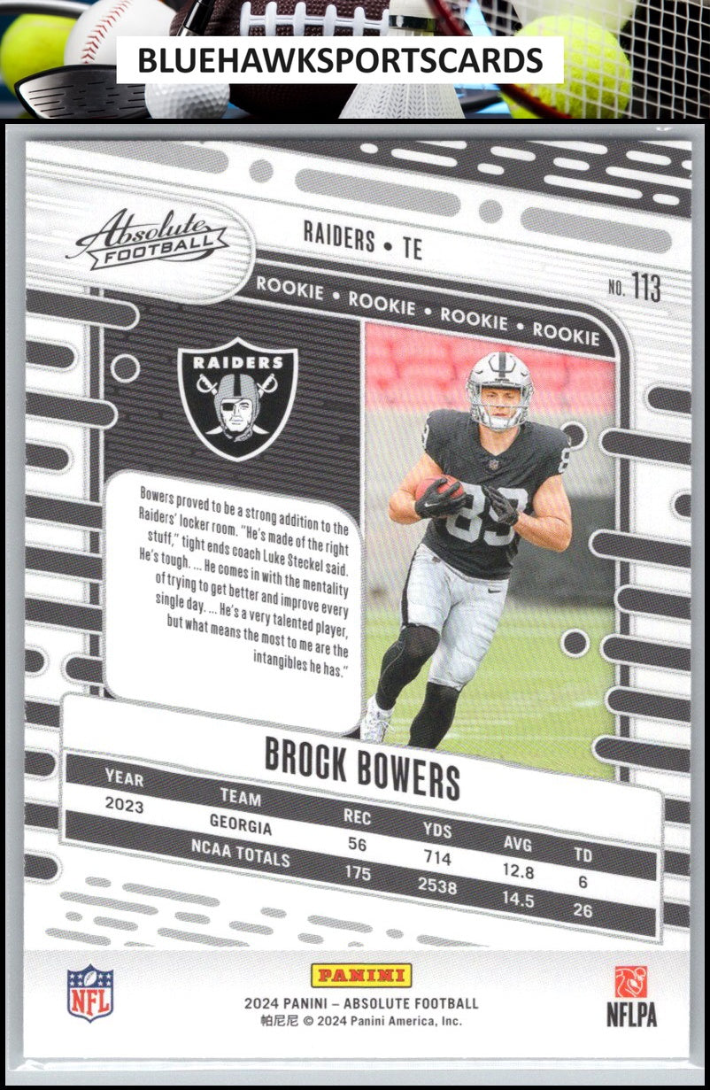 2024 Panini Absolute #113 Brock Bowers Retail