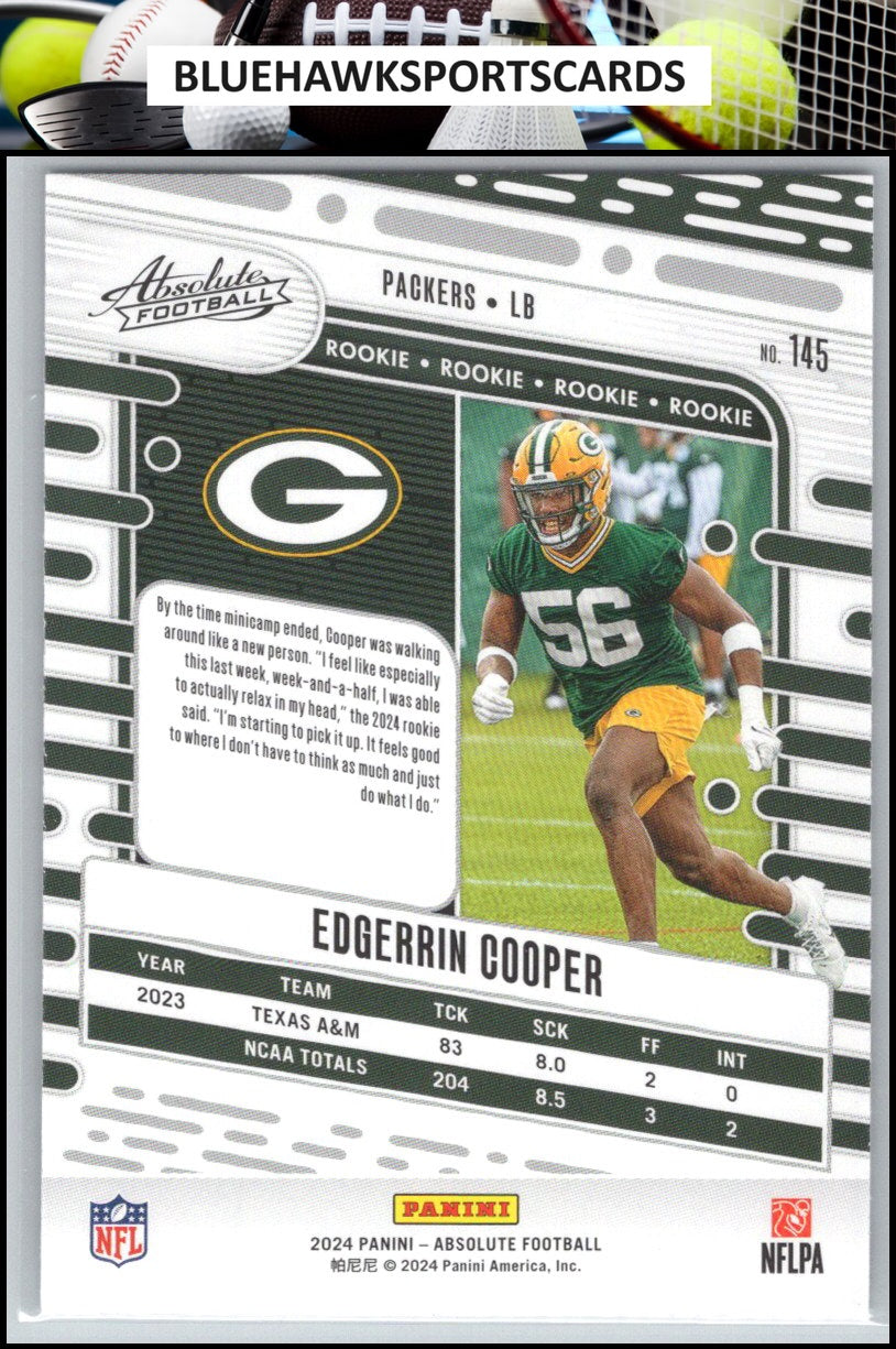 2024 Panini Absolute #145 Edgerrin Cooper Retail