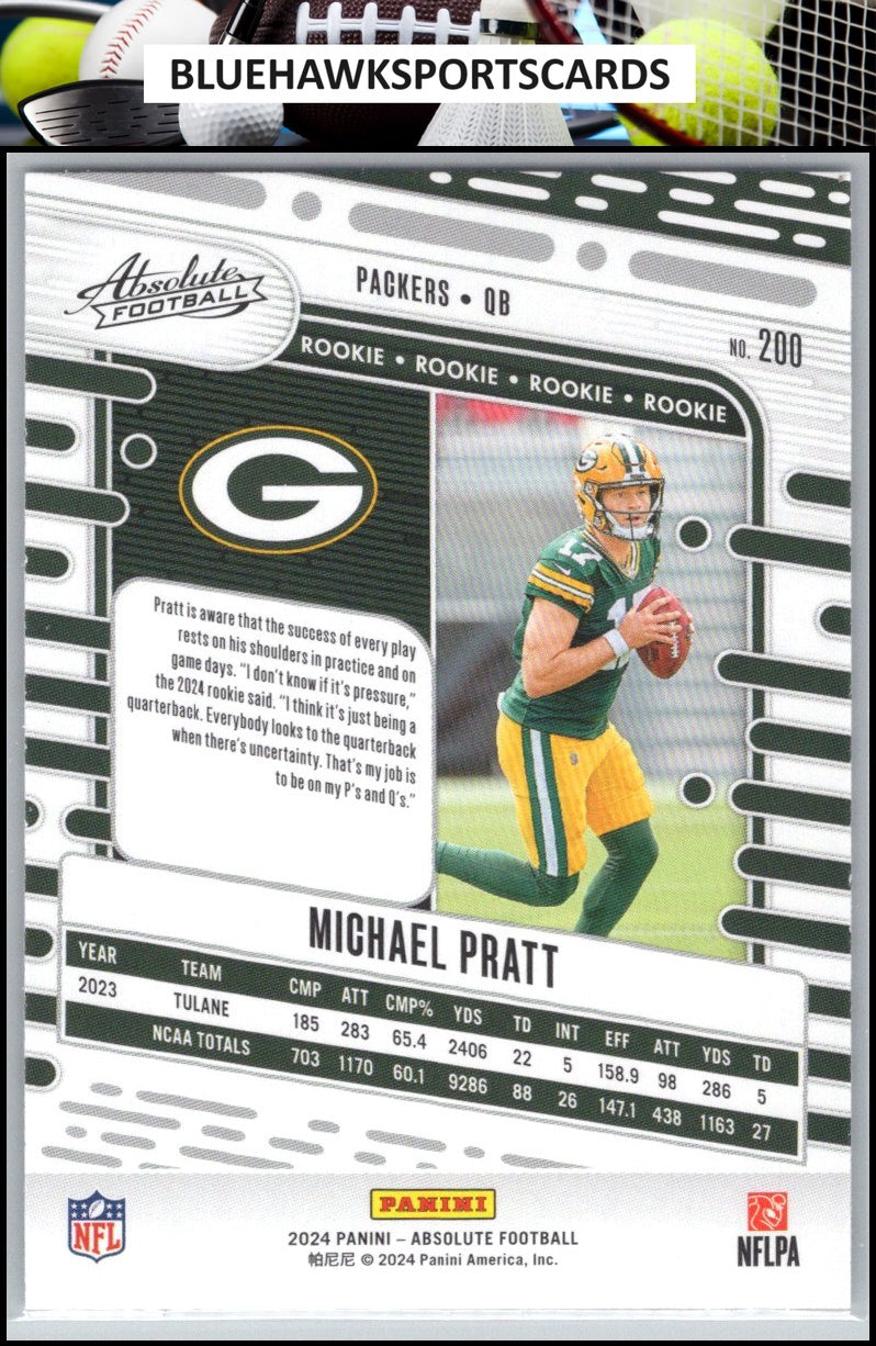 2024 Panini Absolute #200 Michael Pratt Retail