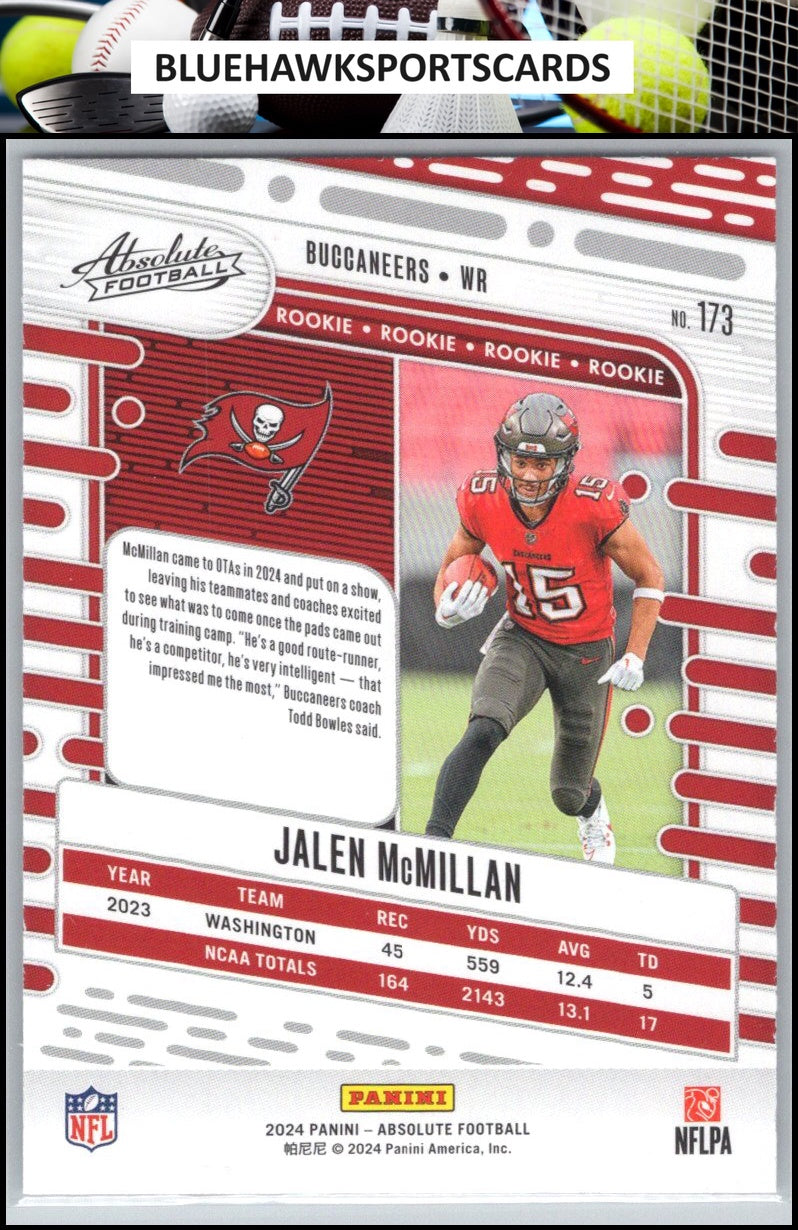 2024 Panini Absolute #173 Jalen McMillan Retail