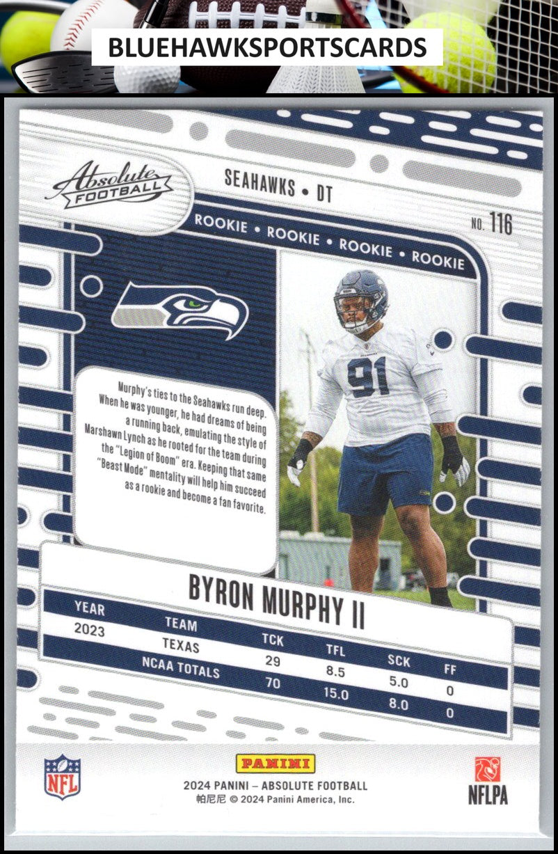 2024 Panini Absolute #116 Byron Murphy II Retail