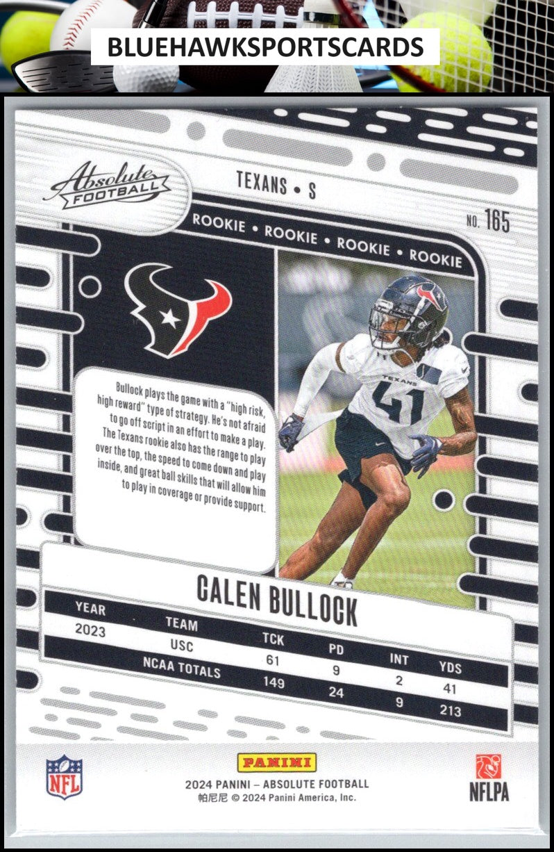 2024 Panini Absolute #165 Calen Bullock Retail