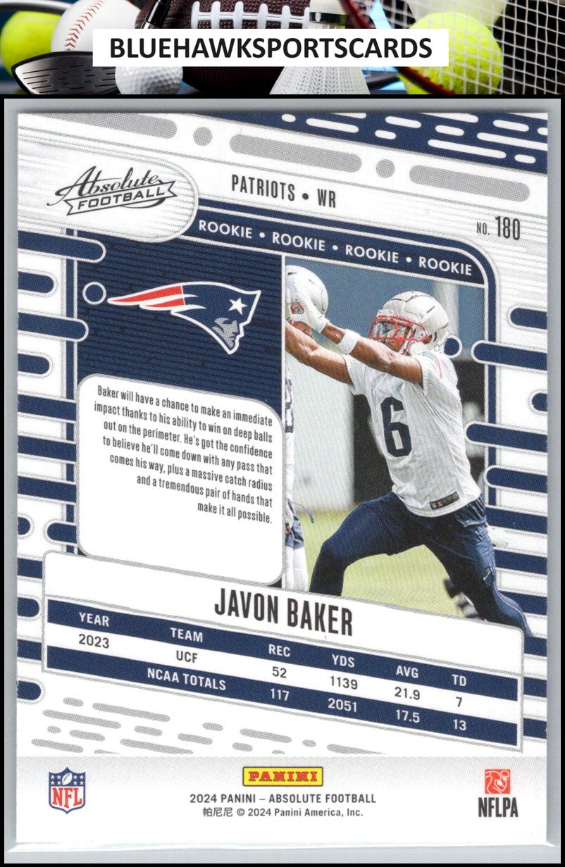 2024 Panini Absolute #180 Javon Baker Retail