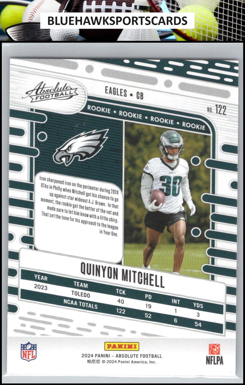 2024 Panini Absolute #122 Quinyon Mitchell Retail