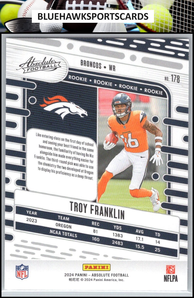 2024 Panini Absolute #178 Troy Franklin Retail