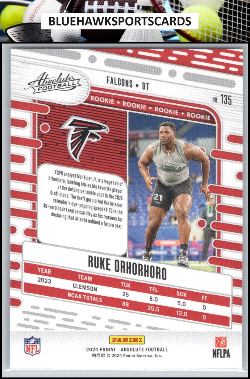 2024 Panini Absolute #135 Ruke Orhorhoro Retail