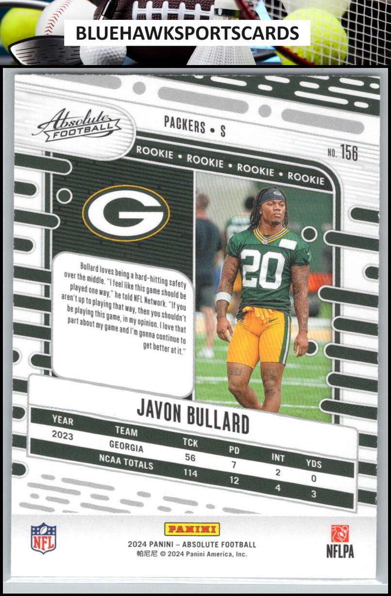 2024 Panini Absolute #156 Javon Bullard Retail