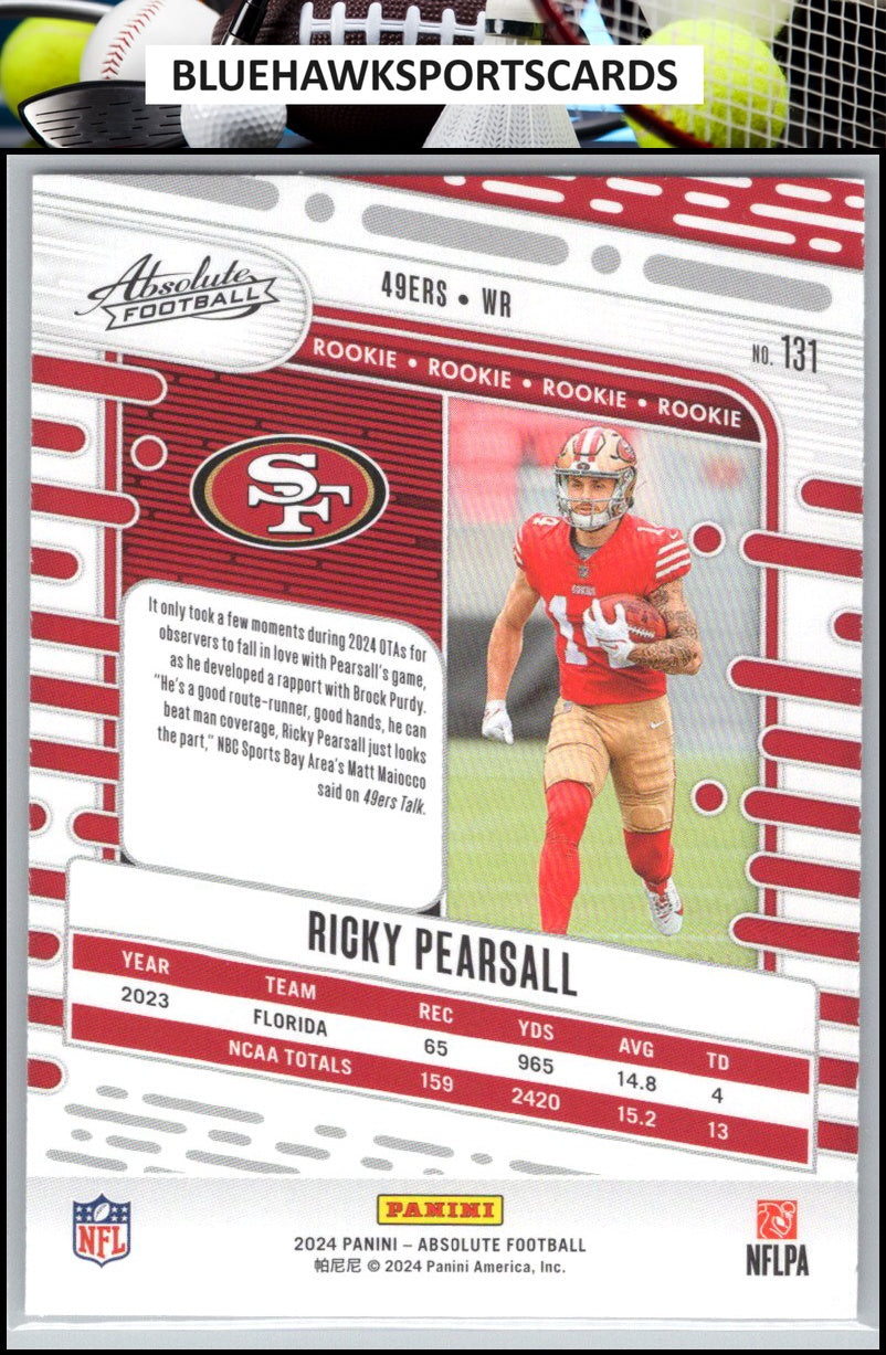 2024 Panini Absolute #131 Ricky Pearsall Retail