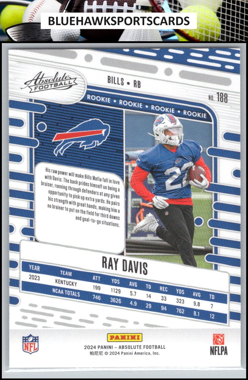 2024 Panini Absolute #188 Ray Davis Retail