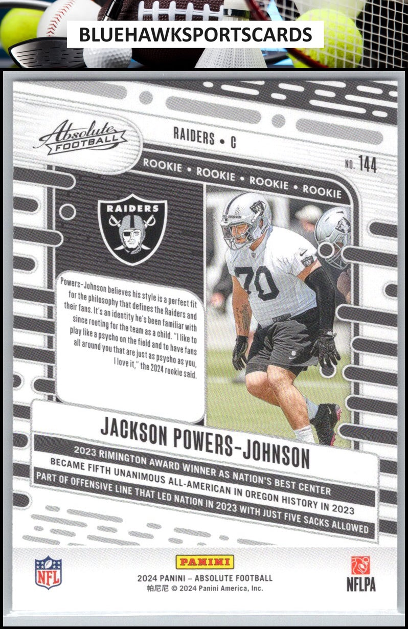 2024 Panini Absolute #144 Jackson Powers-Johnson Retail