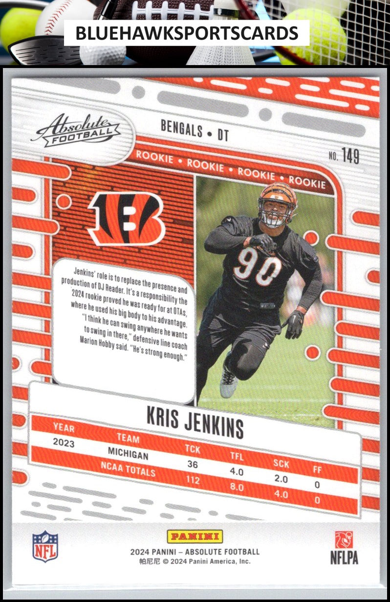 2024 Panini Absolute #149 Kris Jenkins Retail