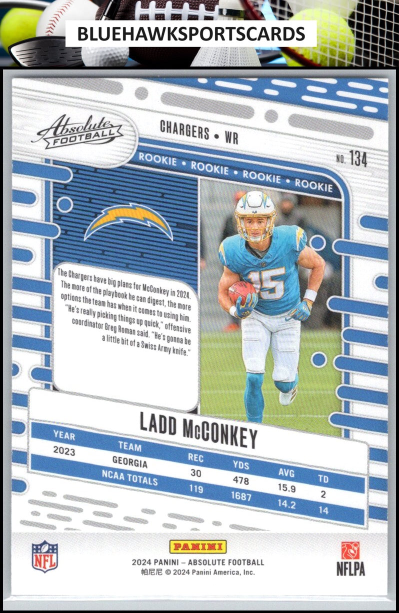2024 Panini Absolute #134 Ladd McConkey Retail