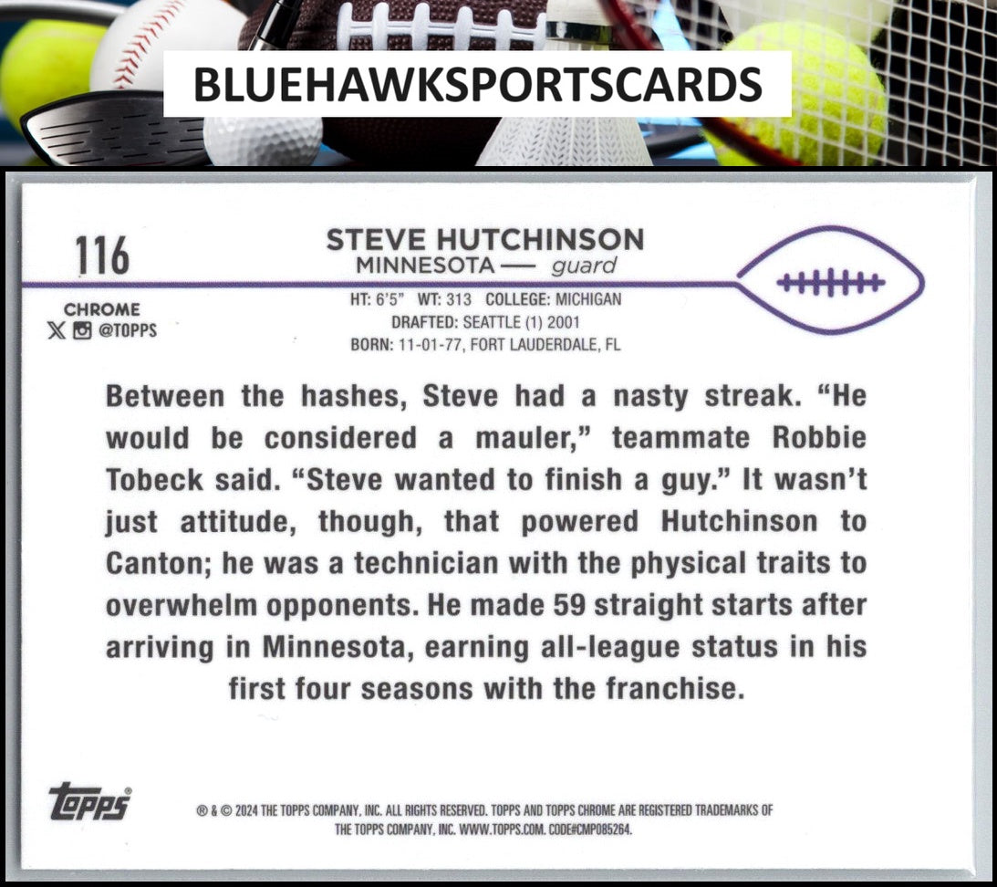 2024 Topps Chrome #116 Steve Hutchinson