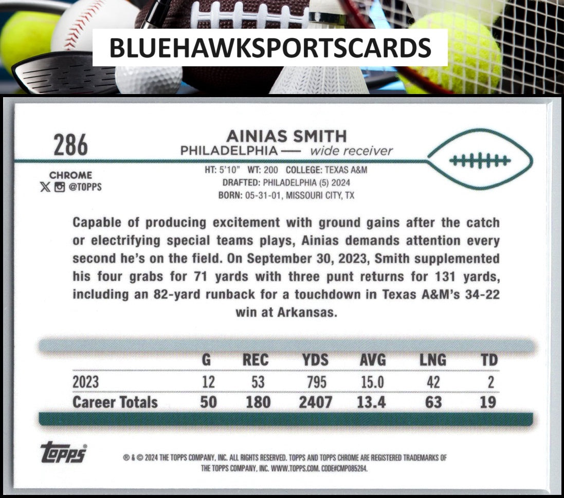 2024 Topps Chrome #286 Ainias Smith