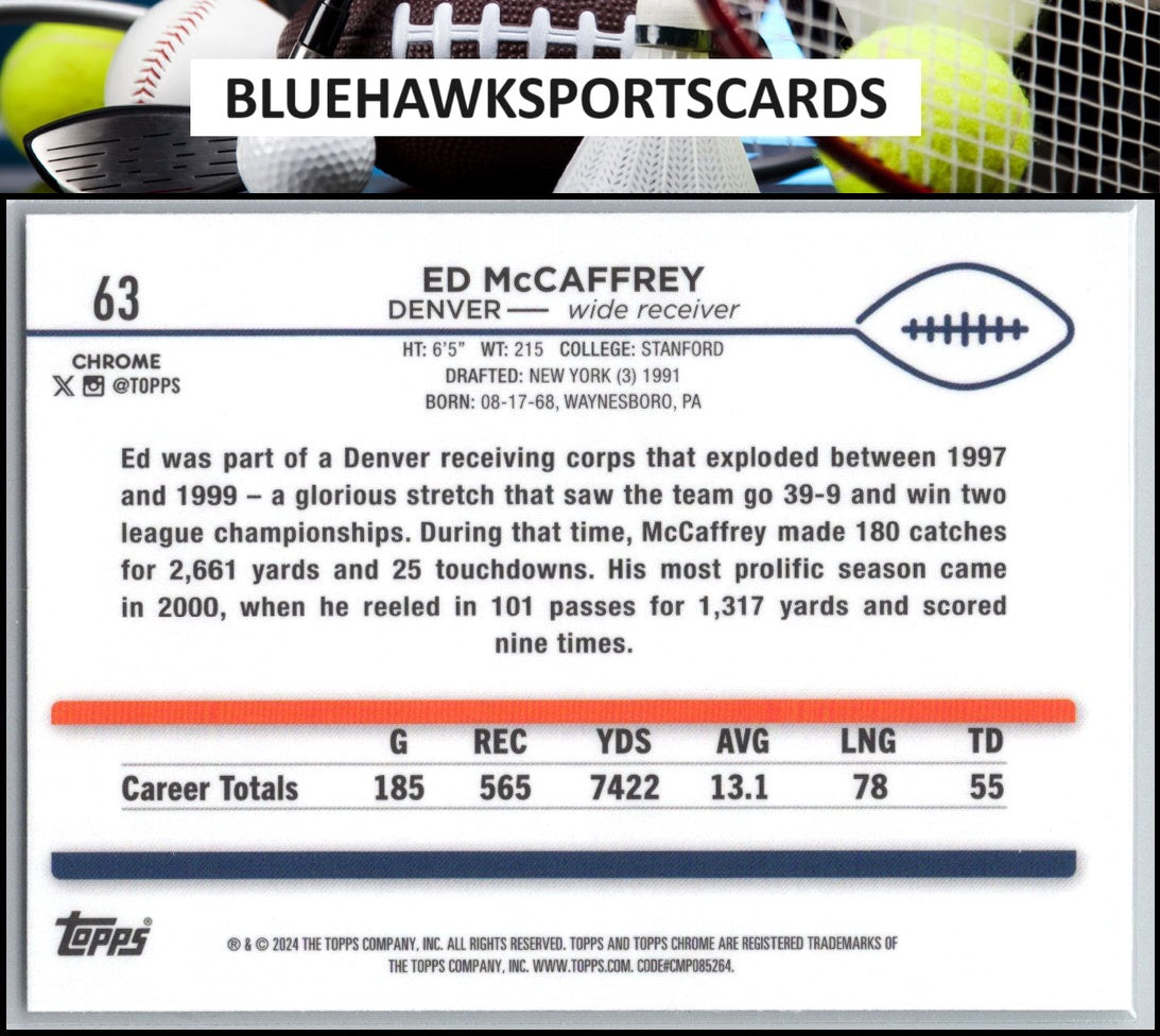 2024 Topps Chrome #63 Ed McCaffrey