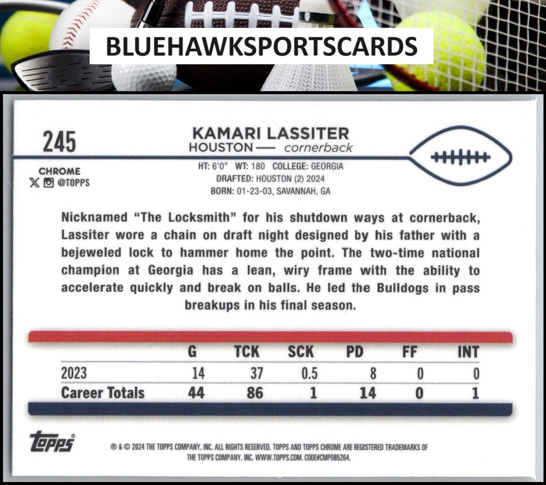 2024 Topps Chrome #245 Kamari Lassiter