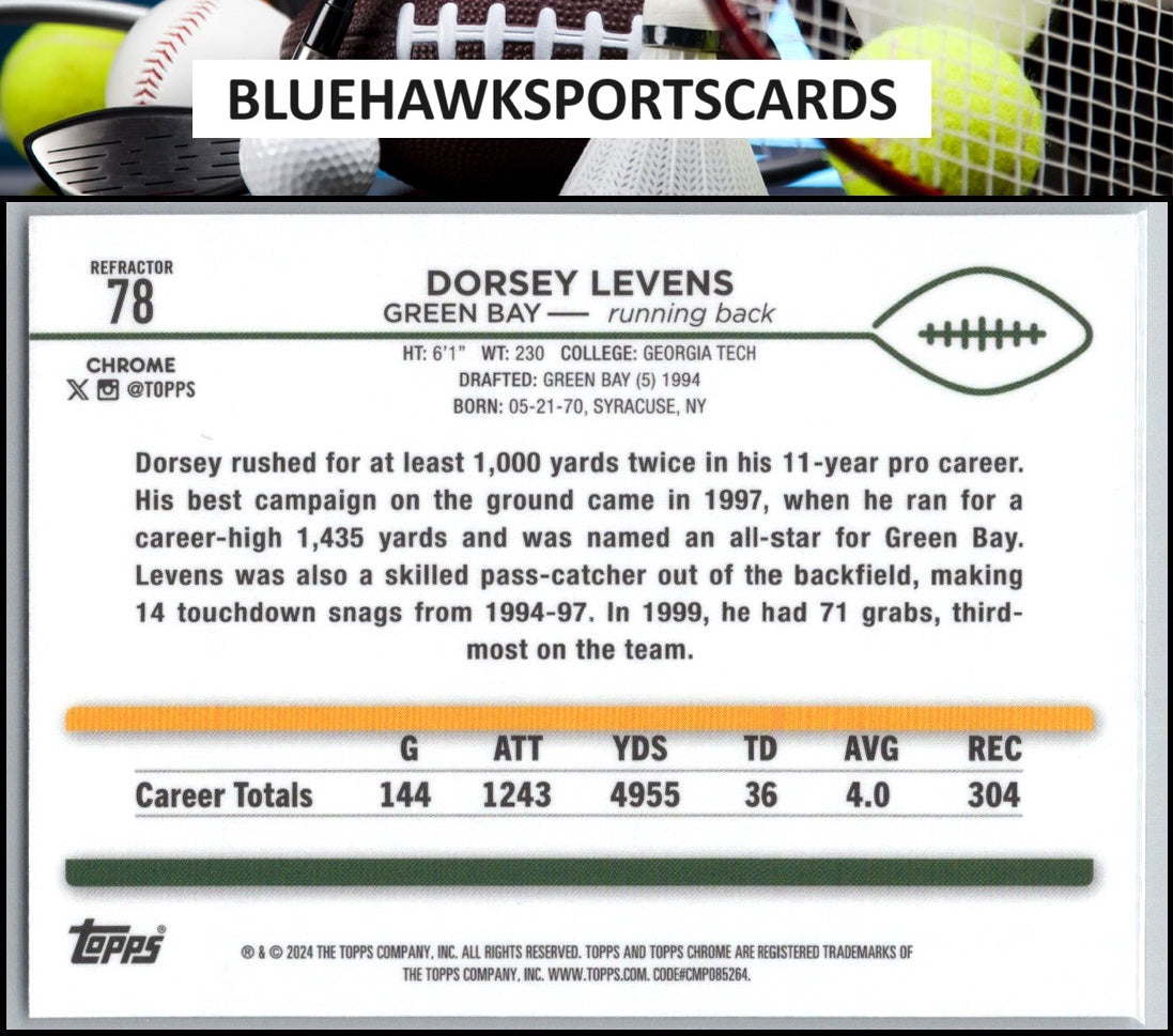 2024 Topps Chrome #78 Dorsey Levens Refractor