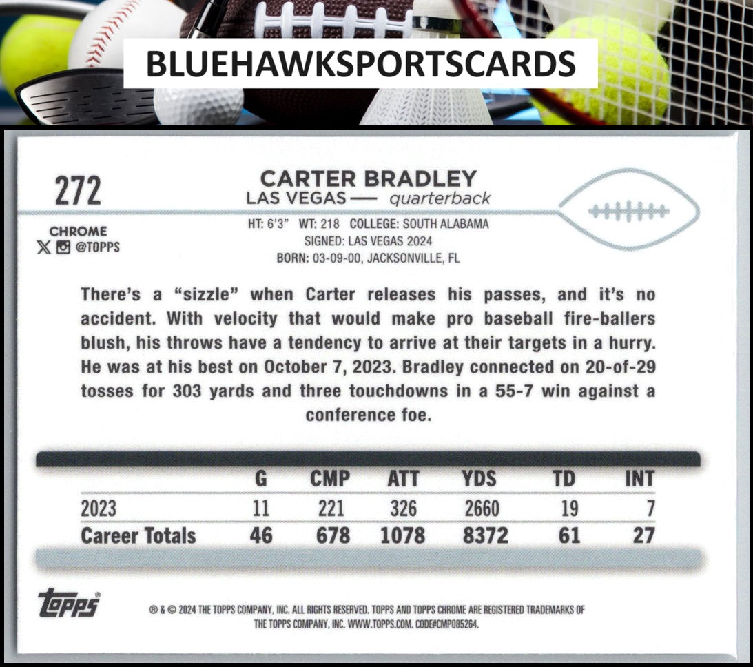 2024 Topps Chrome #272 Carter Bradley