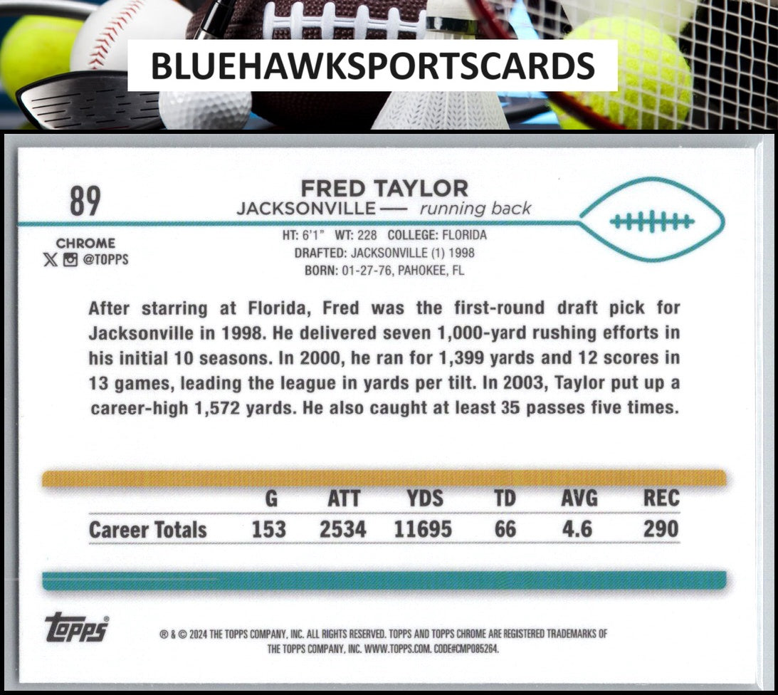 2024 Topps Chrome #89 Fred Taylor