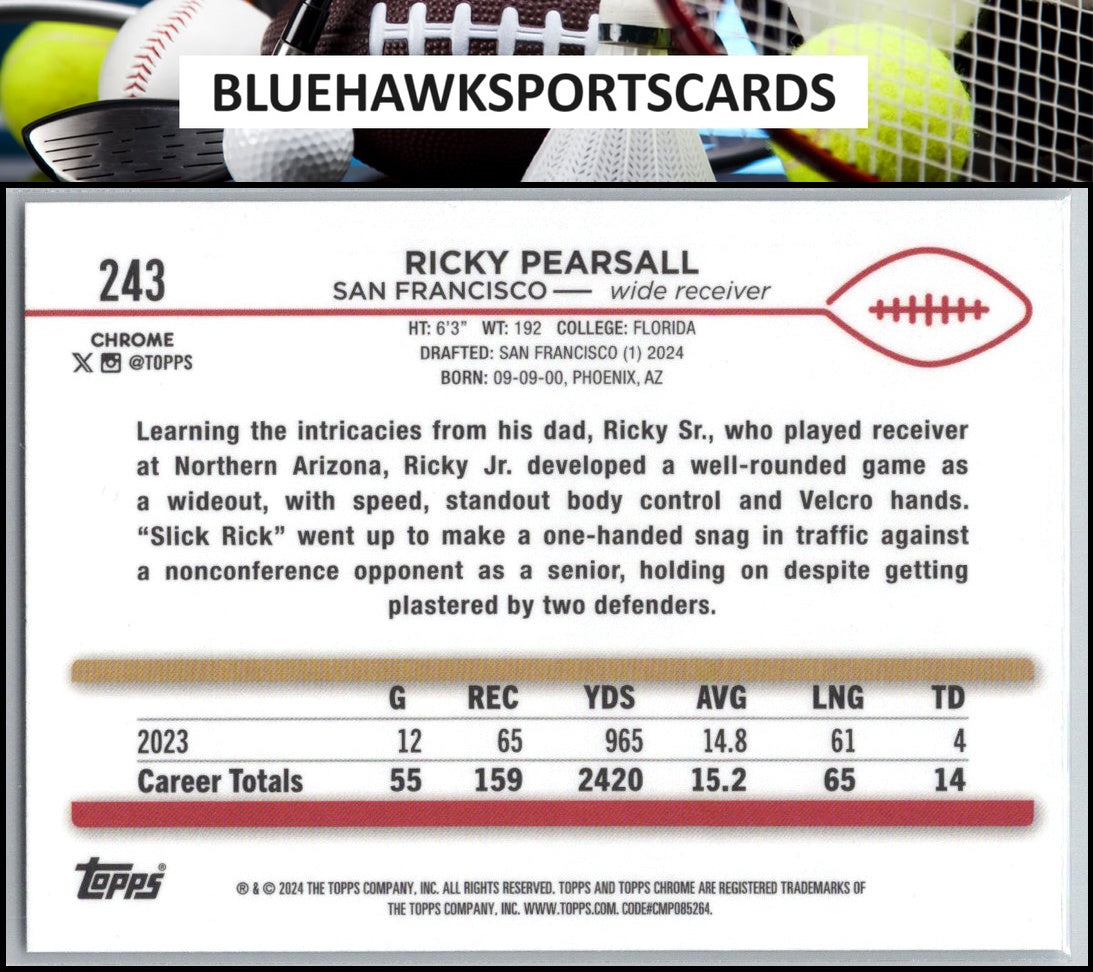 2024 Topps Chrome #243 Ricky Pearsall