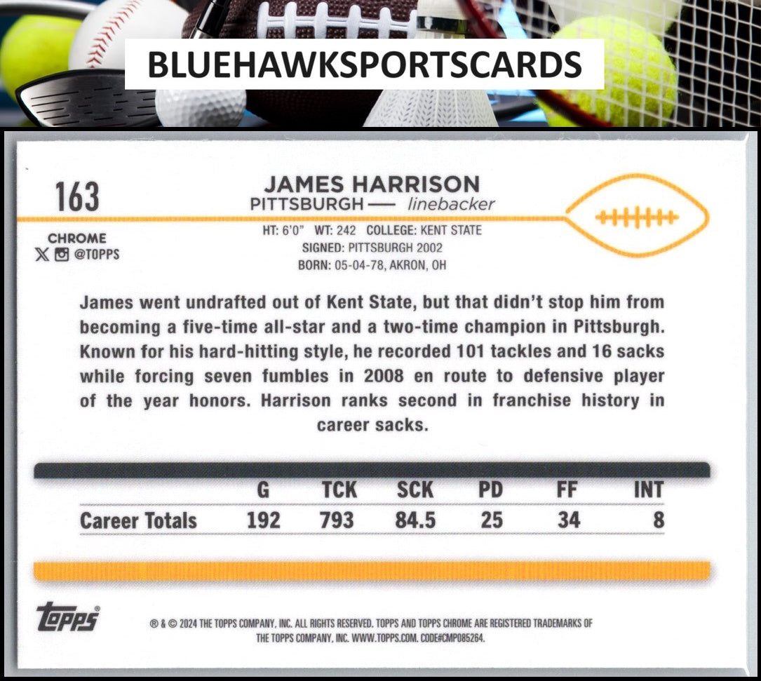 2024 Topps Chrome #163 James Harrison