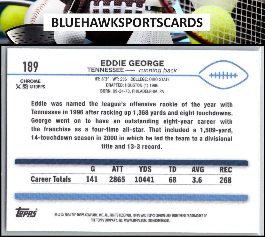2024 Topps Chrome #189 Eddie George