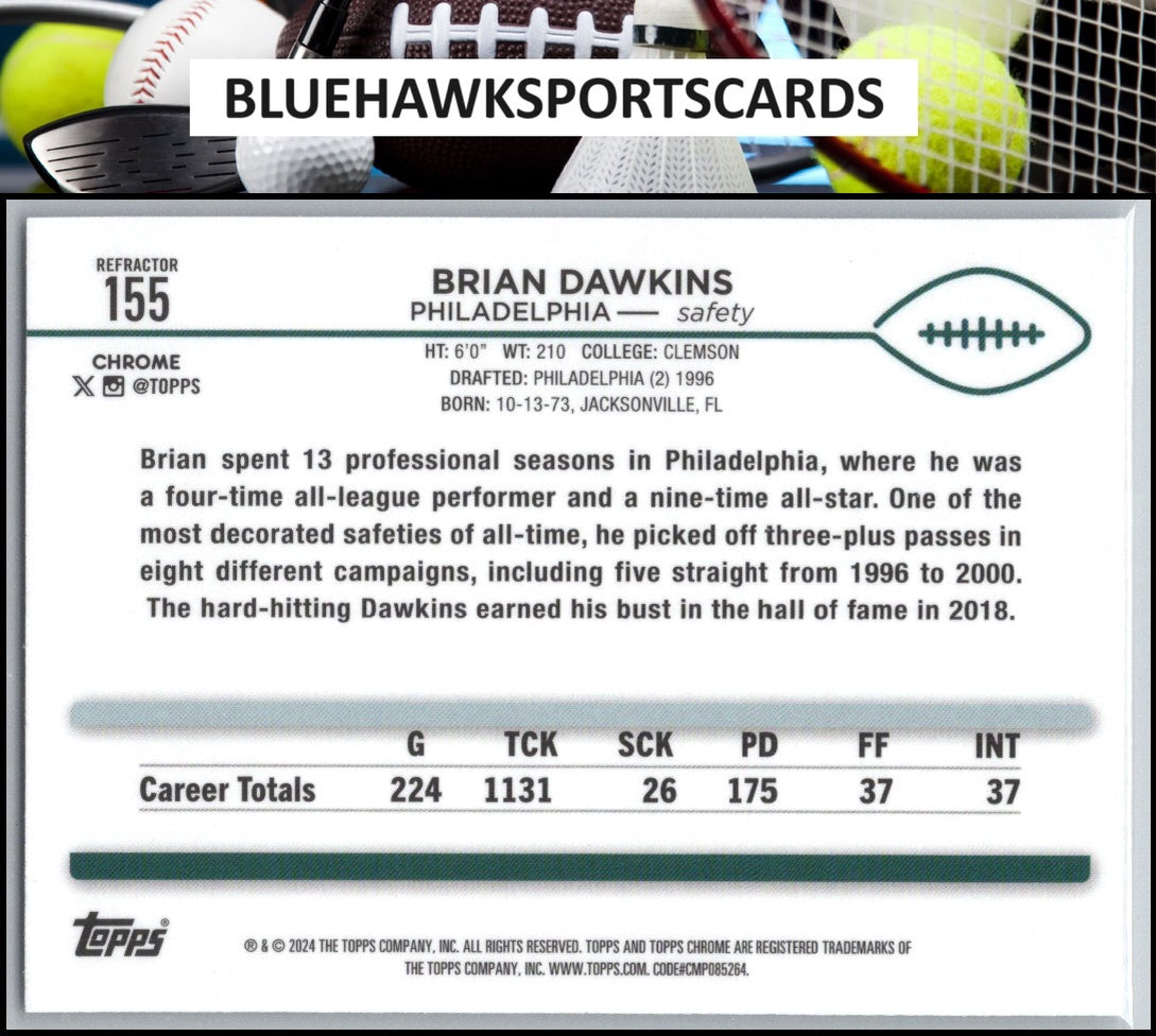 2024 Topps Chrome #155 Brian Dawkins Refractor