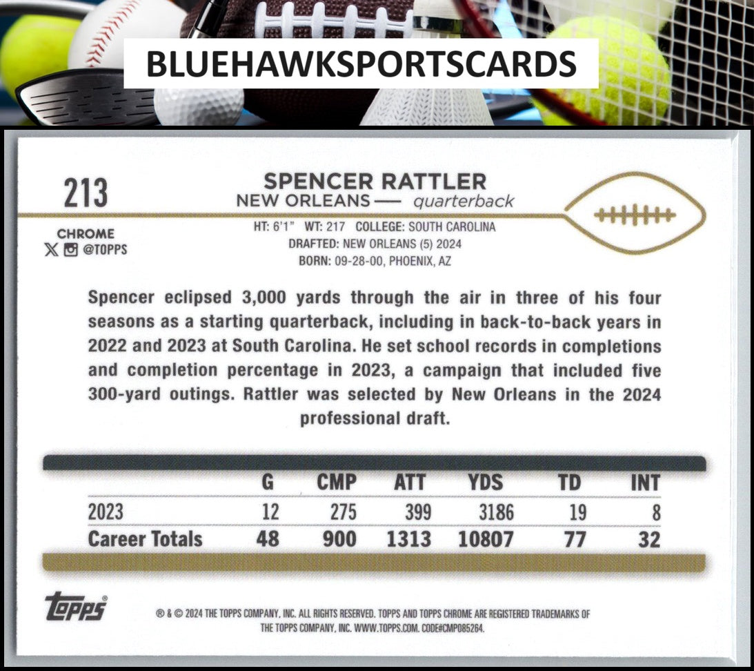 2024 Topps Chrome #213 Spencer Rattler