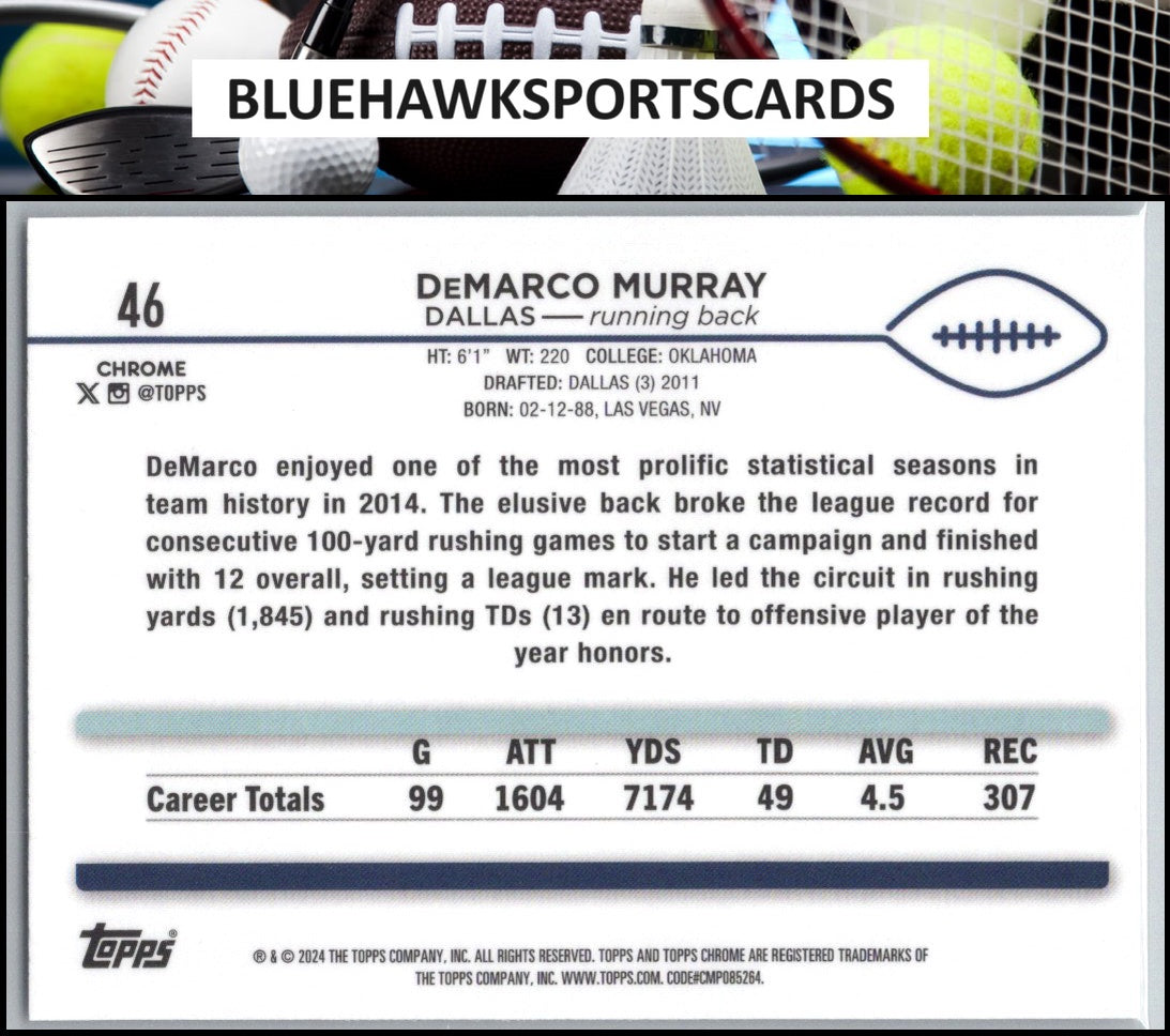 2024 Topps Chrome #46 DeMarco Murray