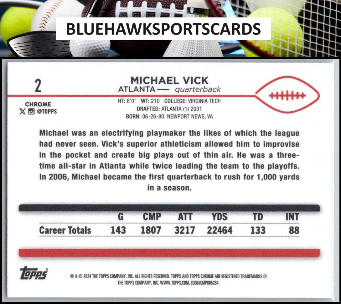 2024 Topps Chrome #2 Michael Vick