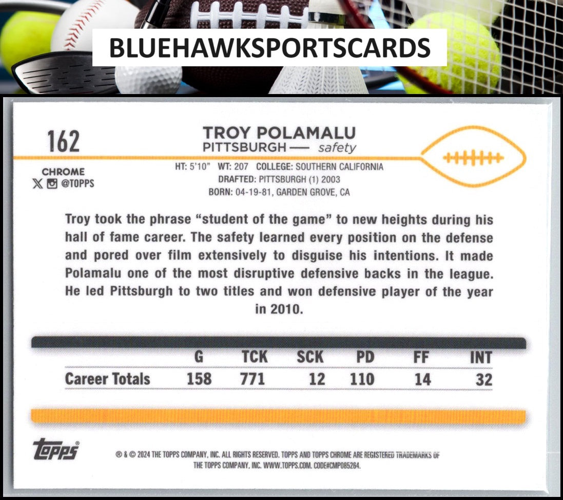 2024 Topps Chrome #162 Troy Polamalu