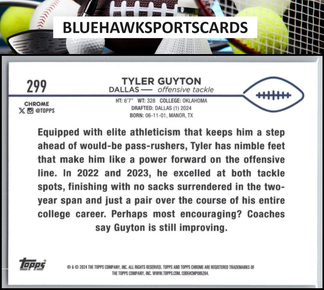 2024 Topps Chrome #299 Tyler Guyton