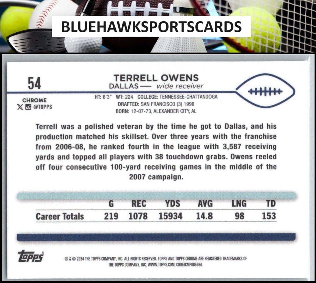 2024 Topps Chrome #54 Terrell Owens